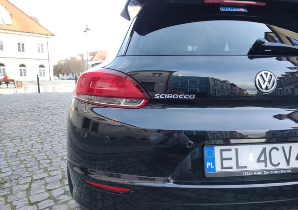 Volkswagen Scirocco cena 38999 przebieg: 153000, rok produkcji 2010 z Łęczyca małe 277